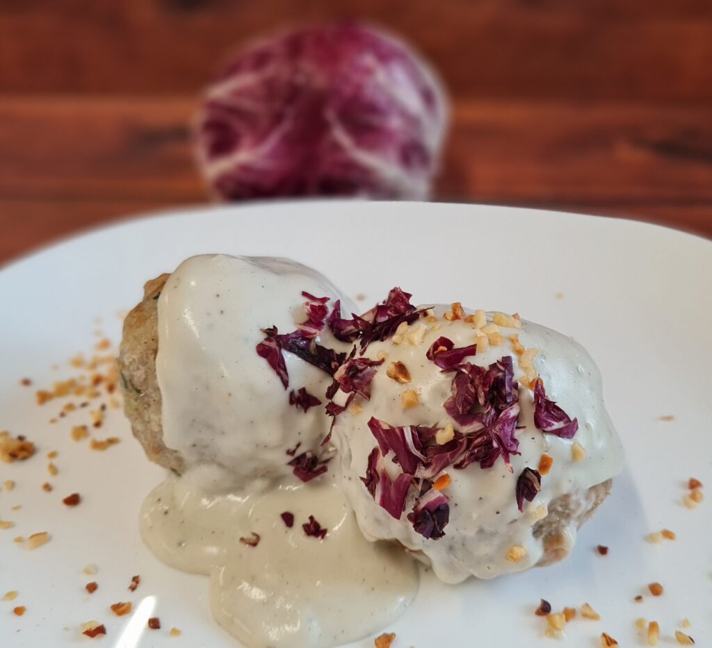 Radicchio-Gorgonzolaknödel